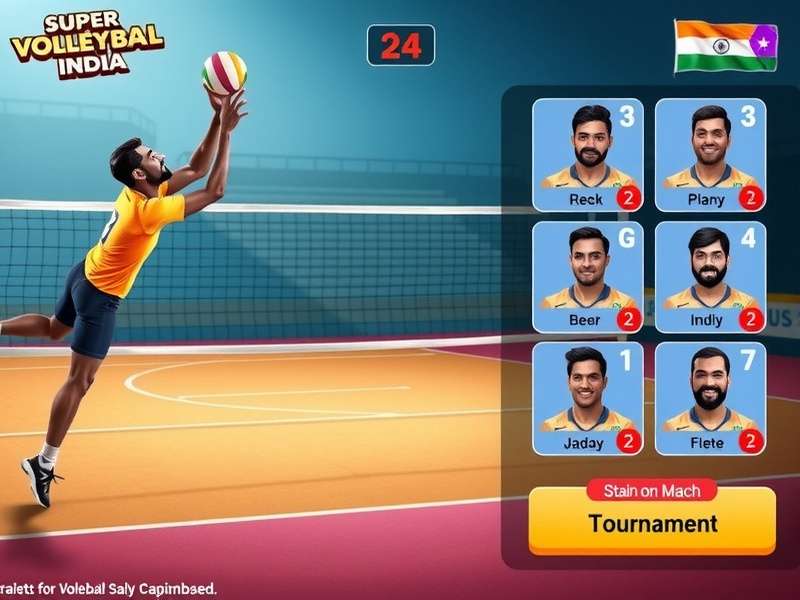 Super Volley Kings India character customization screen